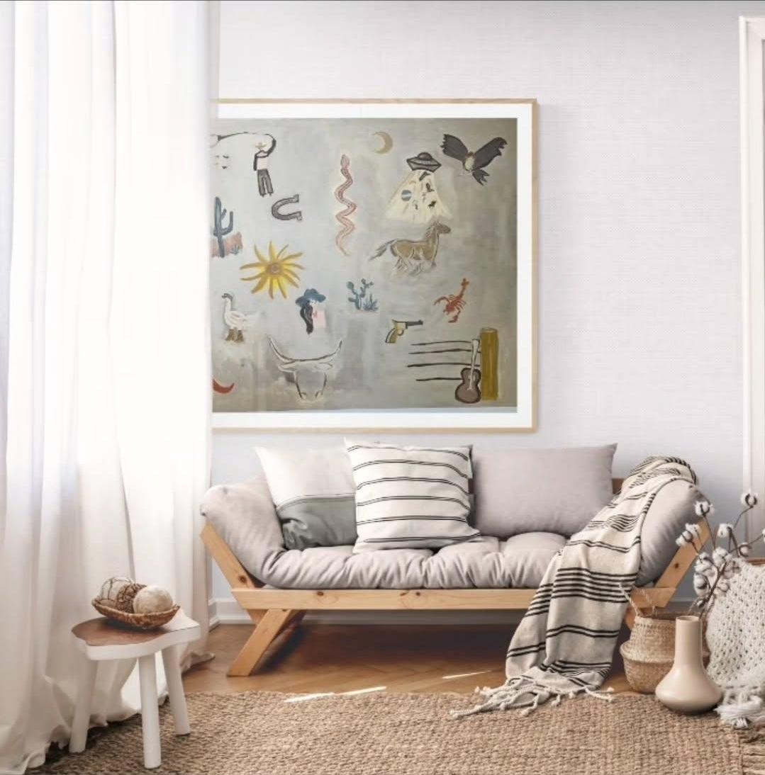 "Western" Print